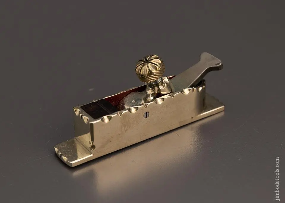 Gorgeous Infill Miniature Miter Plane By Smeaton In German Silver - Excelsior 98876 1